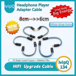 ivipQ HiFi Earphone 2PIN to MMCX IE90 Connector Use For TRN VX BA8 v90 V80 v90s MT1 TA1 VX PRO TRN BT20XS BT30 BT20S PRO Cable.