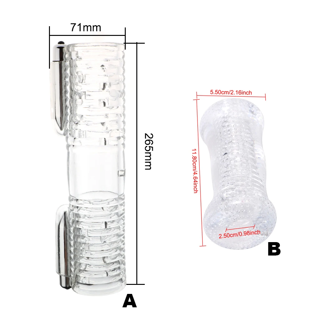 Male Masturbator Normal/ Long Penis Pump for Men Gay Couple Cock Rings Medical Exerciser Artifical Vaginal Glans Sucker Sex Toys view 6
