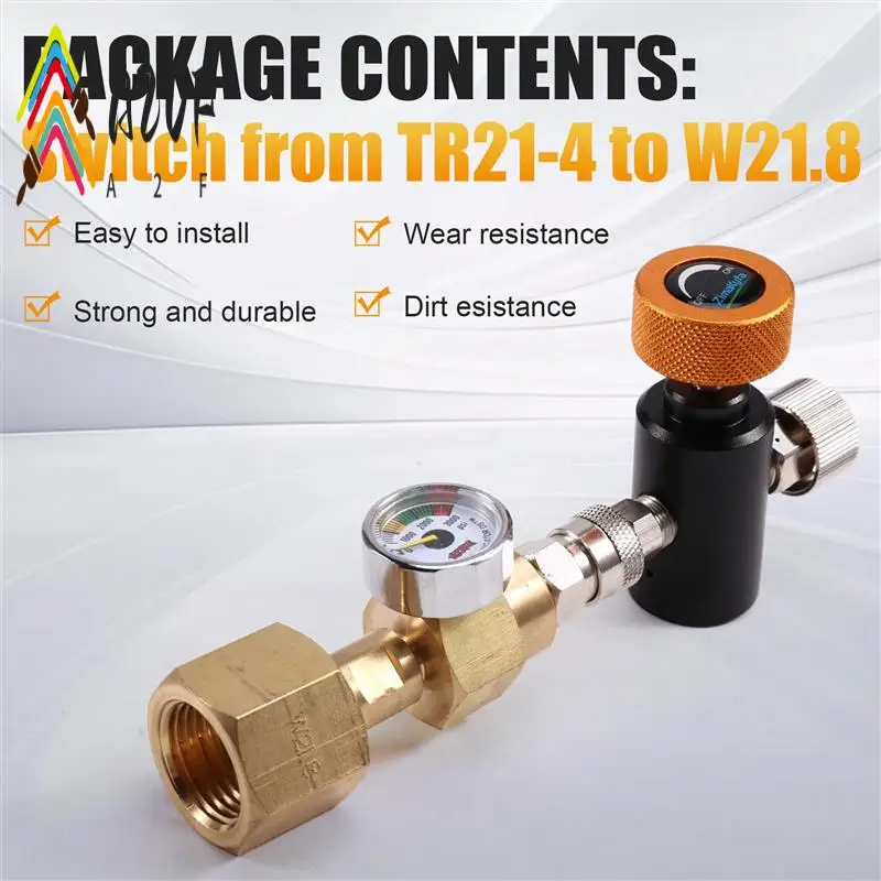 

A20F-For Sodastream Carbonator Cylinder Inflation Joint Inflation Valve Supplement Station Adapter,Adapter Inflation Valve