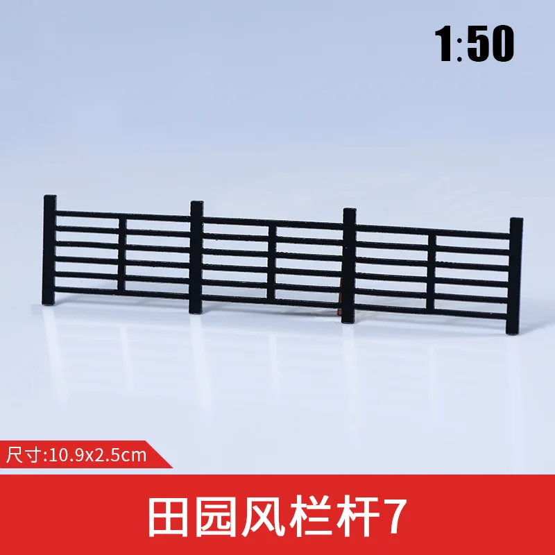 Scale1:50 Simulation Miniature Railing/Fence Model Diy Garden/Railway Scene Layout Material Diorama Kits 3Pcs/Lot