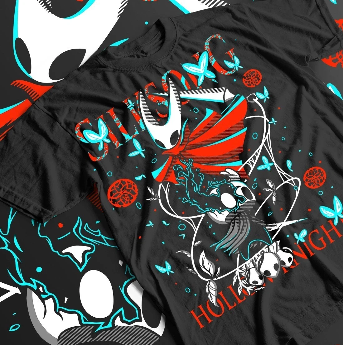 Hollow Knight Silksong Retro Shirt, Silksong Shirt, Warrior Independent Game Men's and Women's Summer Pure Cotton T-shirt