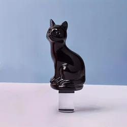 1 pc-Cat Wine Bottle Stopper Mold Crystal Drip Gel Red Wine Bottle Stopper Mold Cat Jewelry Set Silicone Mold