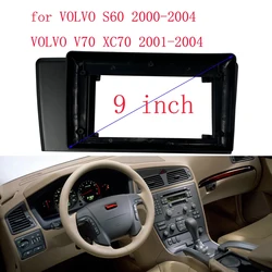 9 inch Car Fascia Radio Panel for VOLVO S60 2000-2004; V70, XC70 2001-2004 Dash Kit Install Facia Console Bezel Adapter Plate