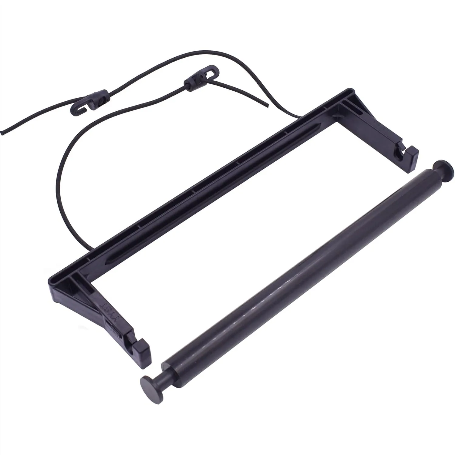 

Hanging Paper Towel Holder for RV Camping Tent Grill Garage Car Backseat, Portable with 2 Hooks, Fits Large Jumbo Rolls Up to 7
