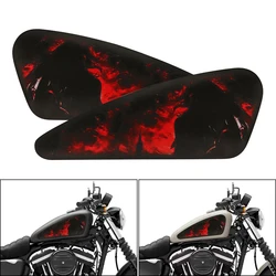 Motorcycle Accessories Fuel Tank Decal 3D Sticker for Harley Sportster XL 883 1200 48 72 Cafe Racer Street Tracker Bobber Scramb