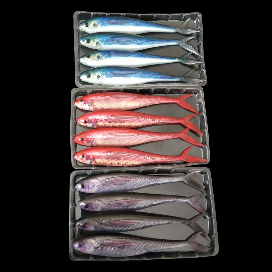 

12 шт., мягкая искусственная приманка, 12 см, 11 г