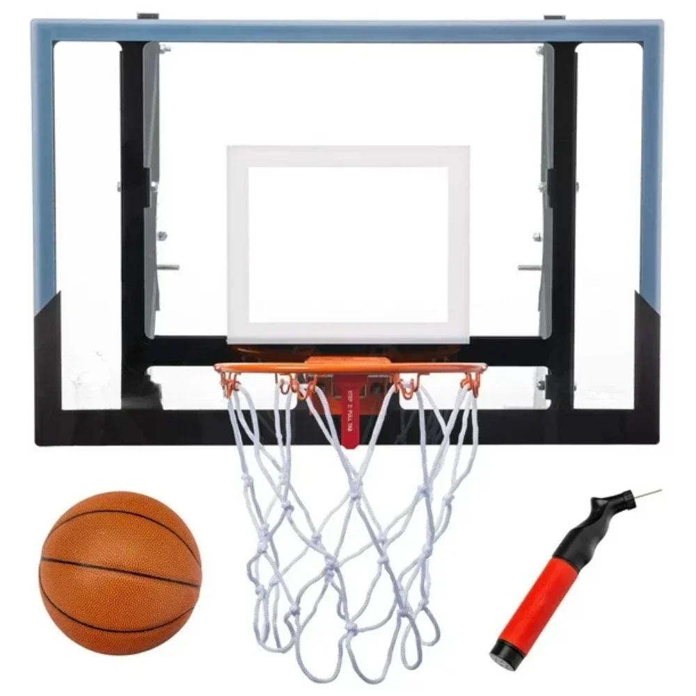 

Wall Mounted Adjustable Basketball Hoop Basketball Training Equipment Indoor Items Team Sports Entertainment