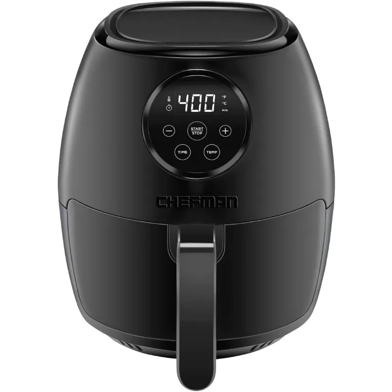 

Small Air Fryer for Healthy Cooking, 3.6 Quart, Nonstick, Digital Touch Screen, 60 Minute Timer and Auto Shutoff, with Recipes