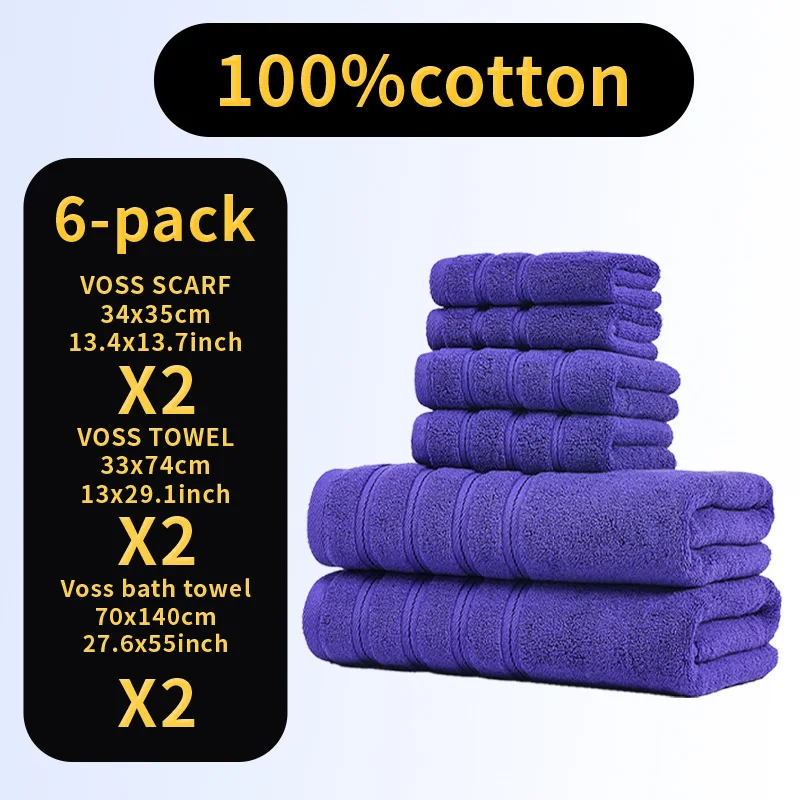 Towel Set 3/6/8 Pieces Home Hotel Bathroom Quality Absorbent Large Bath Towel Cotton Hand Towel Wash Towel 34X34 34X74 70X140