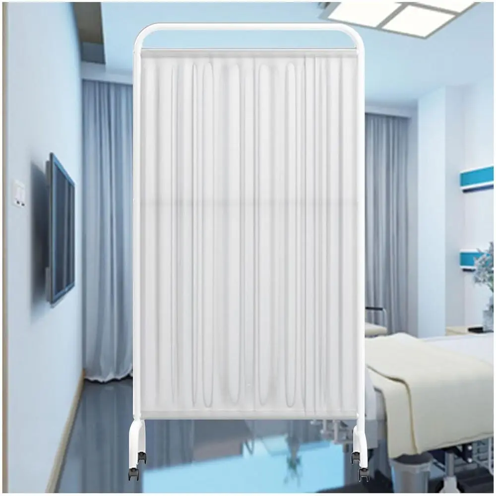 

Portable Folding Privacy Screen, 70.8 x 35.4, Wheeled Divider for Clinics, Offices, and More (White, 1 Panel)