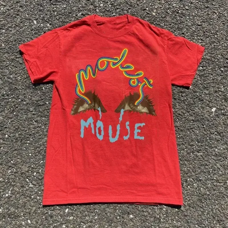 Vtg Modest Mouse Band Red T Shirt Artwork Unisex All Sizes Jn615