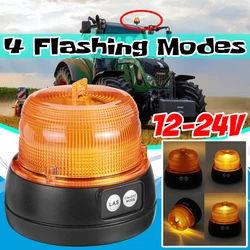 12/24v Battery Powered Led Rotating Flash Beacon Magnetic Trailer Emergency Safety Warning Lights Trafficie Indication Light