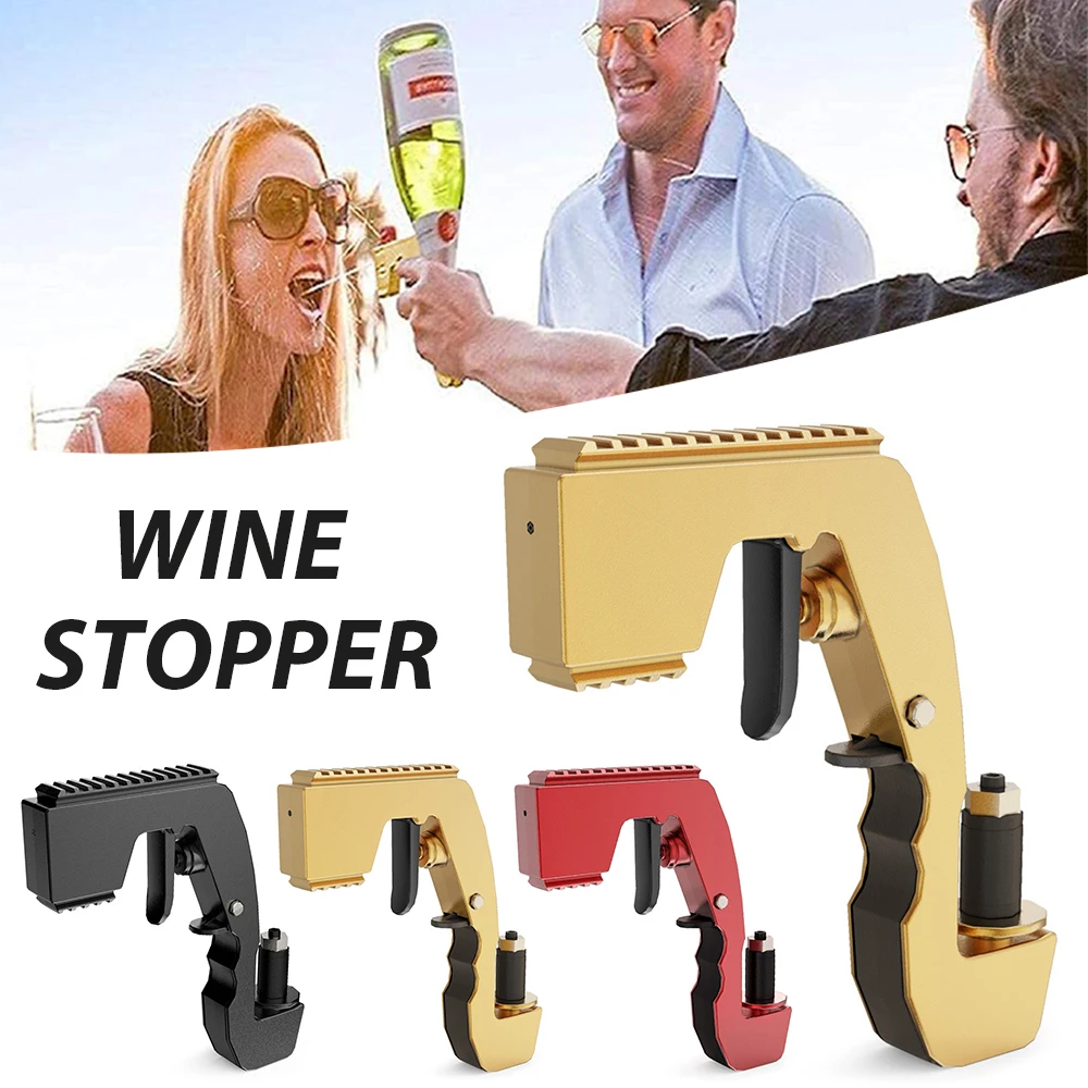 Champagne Gun Beer Gun Wine Dispenser Bottle Beer Ejector Feeding Spray Gun Bottle Cap Wine Launcher Ejector Feeding For Party