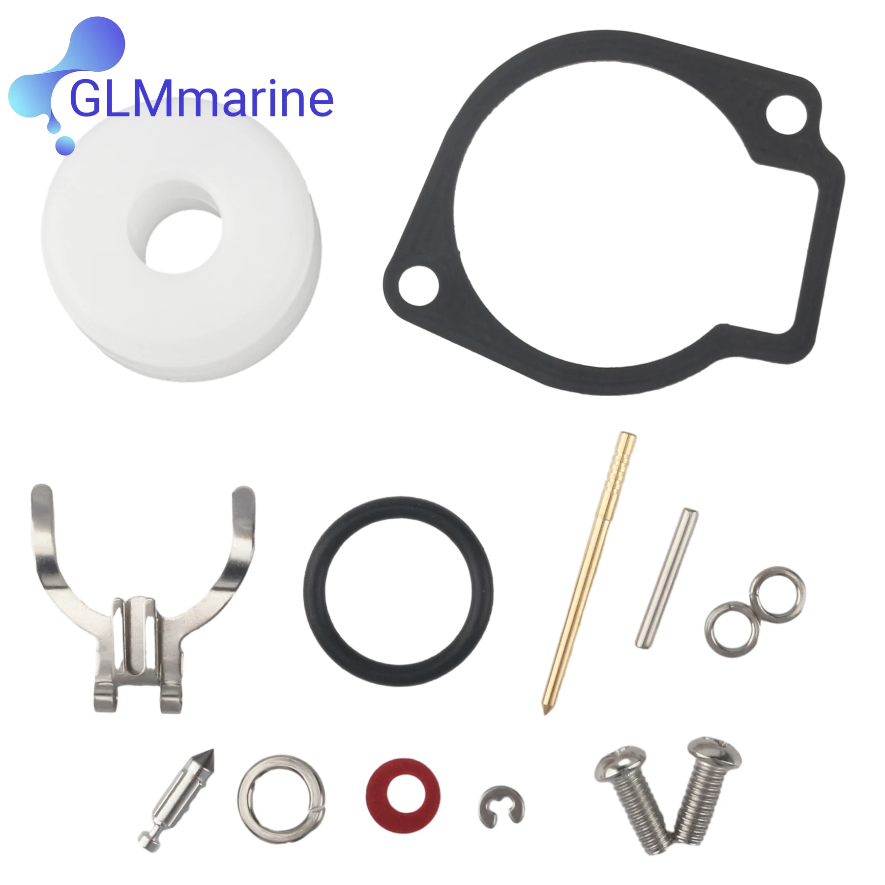 Kit de Reconstrucción de Carburador 3F0-87122-1 Compatible con Motores Fuera de Borda Nissan Tohatsu NS M 2.5 3.5 HP de 2 Tiempos, 3F0-87122-2 3F0-W0093-00