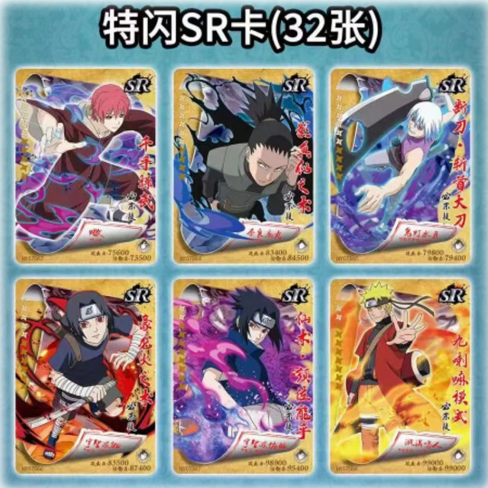 Okazja Cena Little Dino Naruto HY-0705 Karta kolekcjonerska Hinata Sakura Sasuke Booster Box TCG Anime Dzieci Hobby Zabawka i prezent