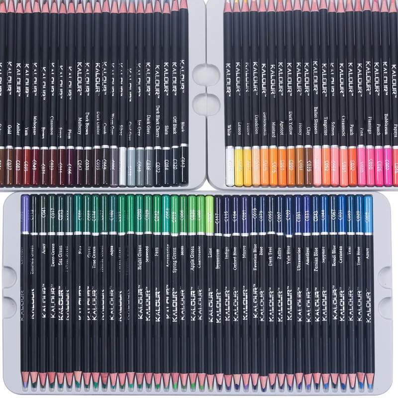 Ensemble de crayons à dessin pour étudiants professionnels, crayons de couleur pour artistes adultes, fournitures d'art professionnelles, ensemble de crayons de document d'art, 120