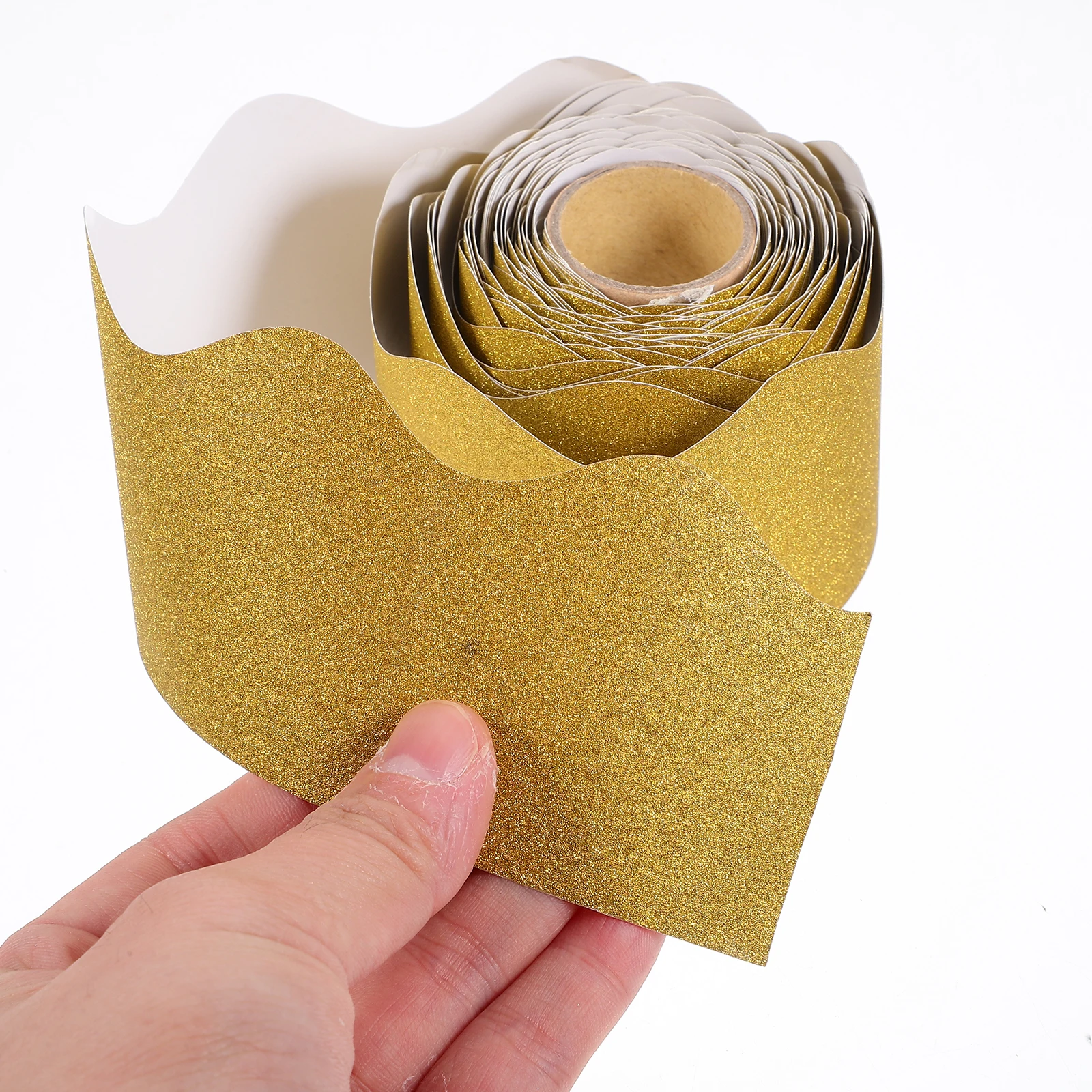 

Gold Chalkboard Borders 5 7cmx10m Bright Color Decorative Bulletin Board Paper Classroom Accessories Removable Cuttable