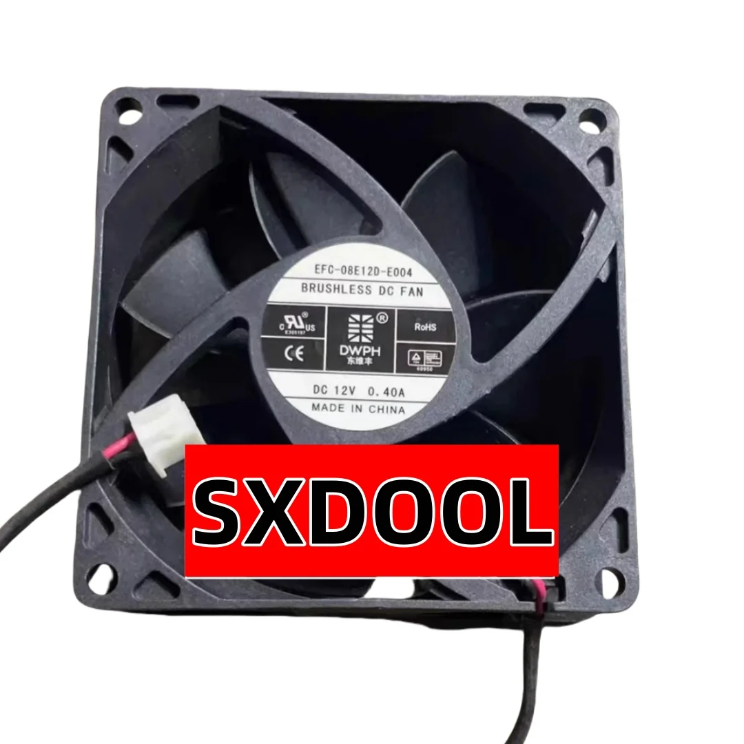 EFC-08E12D-E004 8025 Dryer Cooling Fan, 80mm X 80mm X 25mm DC 12V 0.40A, High-Performance Cooling Solution