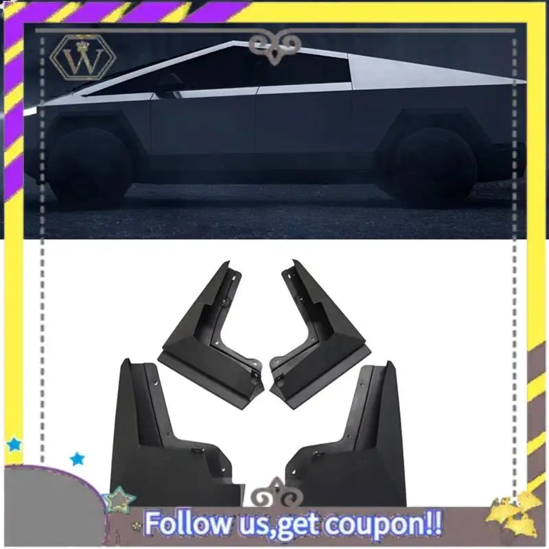 

ABXV-защитные брызговики для Tesla Cybertruck 2023 2024, аксессуары, защита от брызг, крыла, набор из 4 шт.