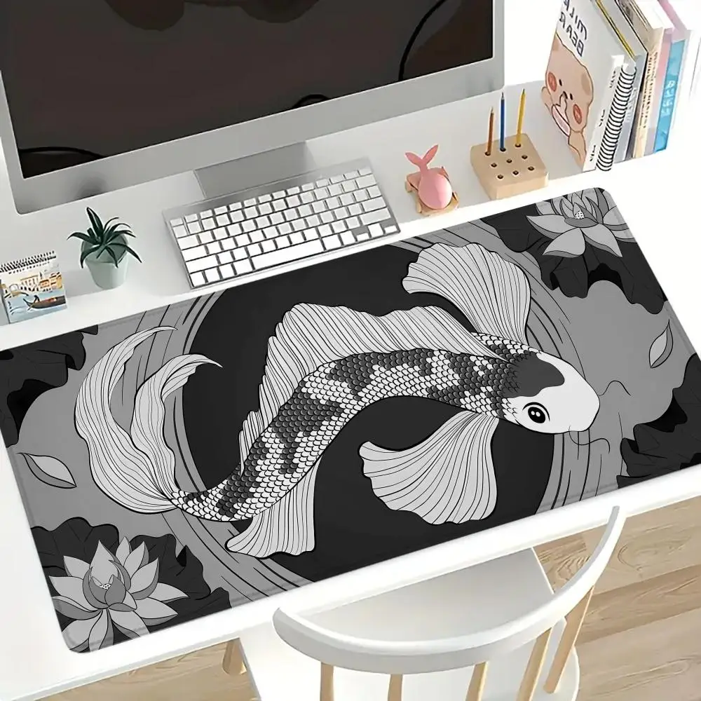 

Durable rubber base of the Carp Art mouse pad, suitable for both office and gamers, is ideal for creative work and gaming setups