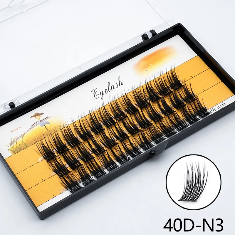 36 Clusters Segmented Lashes Extension DIY Natural Individual Eyelashes 3D Fluffy Soft False Eyelashes Makeup Tool Lash Clusters