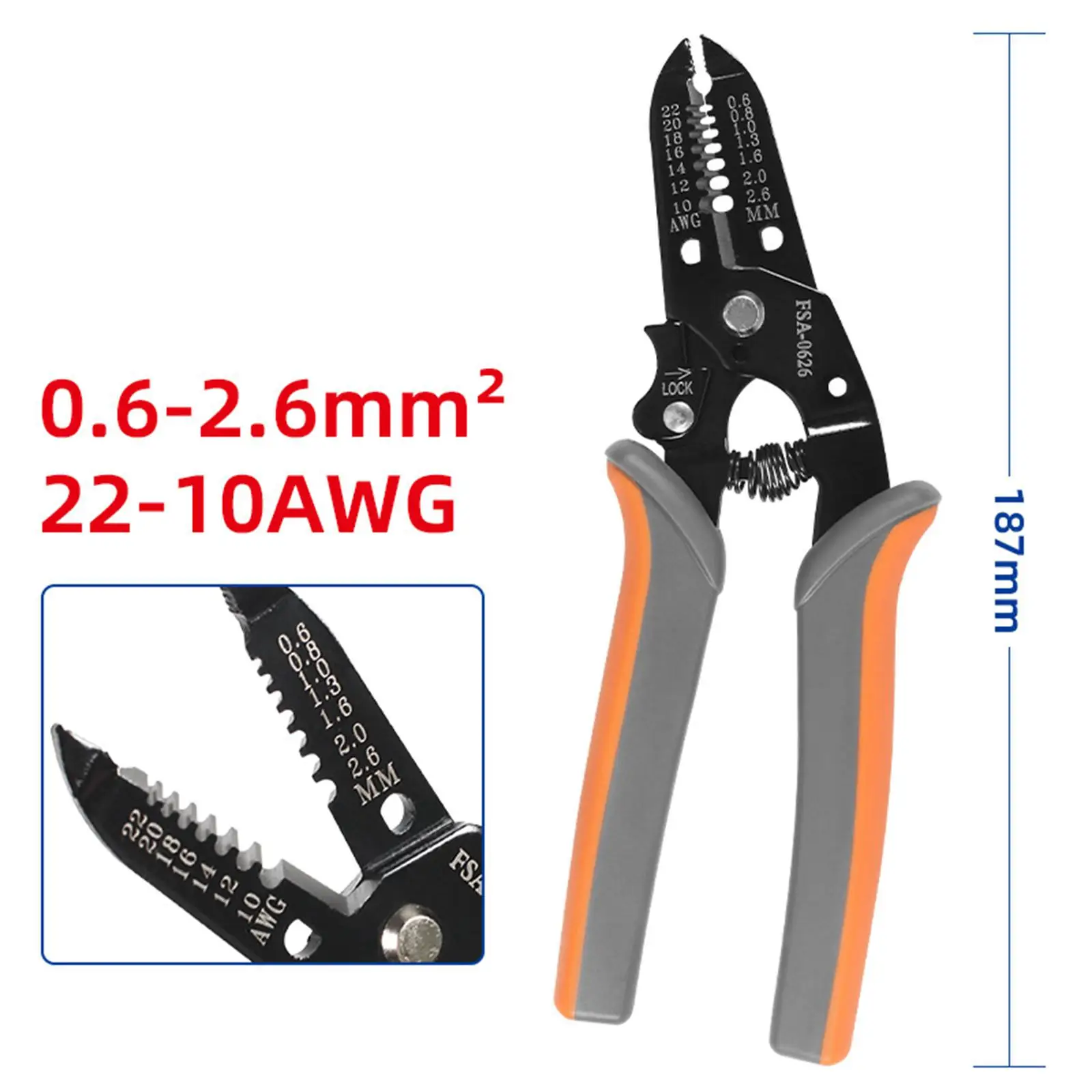 18 ซม.เครื่องตัดลวดไฟฟ้าสาย Plier ทนทานอเนกประสงค์สบาย Grip เครื่องมือแยกลวดลวดไขลานเครื่องมือ Heavy Duty