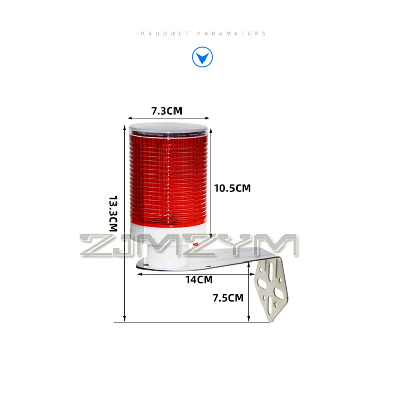 LED lumière d'avertissement solaire Construction lumière clignotante contrôlée barrière de circulation routière Signal voyant d'avertissement clignotant Signal lumineux