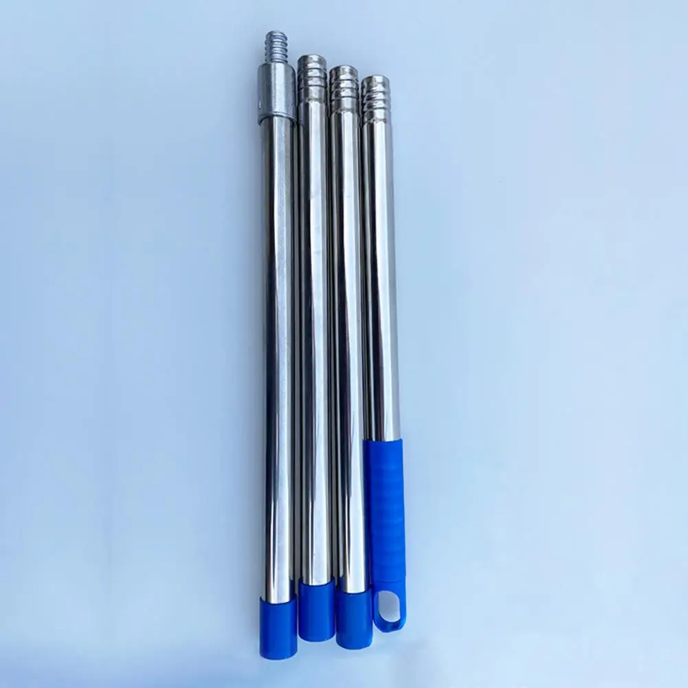 Rust-resistant Floor Brush Heavy Duty Stainless Steel Floor Brush with Long Handle Ergonomic Wire Scrubber for Patio Garden