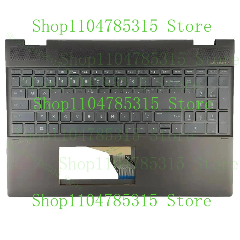 

Used For HP Spectre X360 15-CH Palmrest Upper Case with Backlit Keyboard (Brown Color) 15.6"