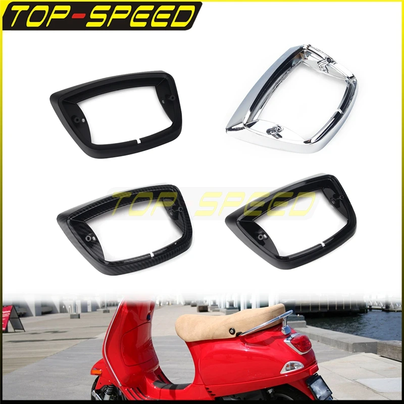 Scooter Touring Taillight Frame Tail Brake Light Bezel Cover For S50 S125 S150 LX50 LX125 LX150 LX S 150 125 4T 4V LX IE E3 Trim