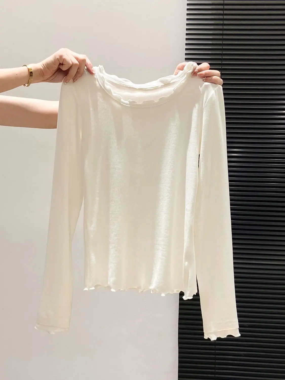 Y2K التي شيرت المرأة الكورية الحد الأدنى كم طويل سليم صالح قاعدة طبقة أعلى الخريف