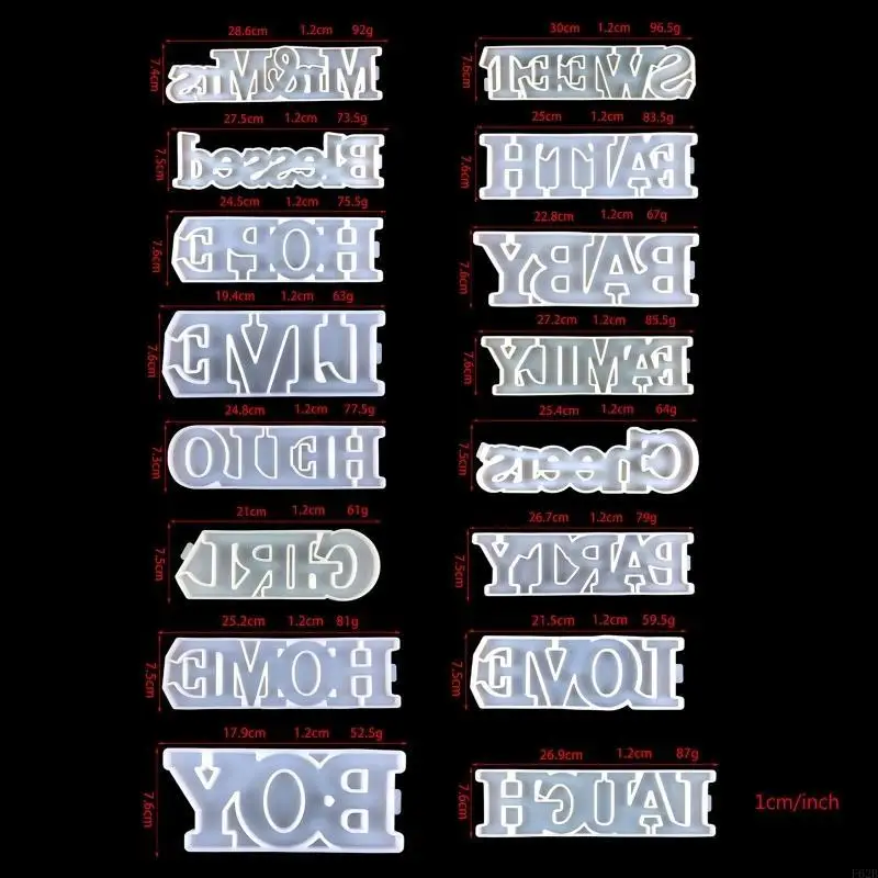 文字樹脂シリコンカビエポキシ樹脂アートファミリーワードサイン金型パーティーの装飾