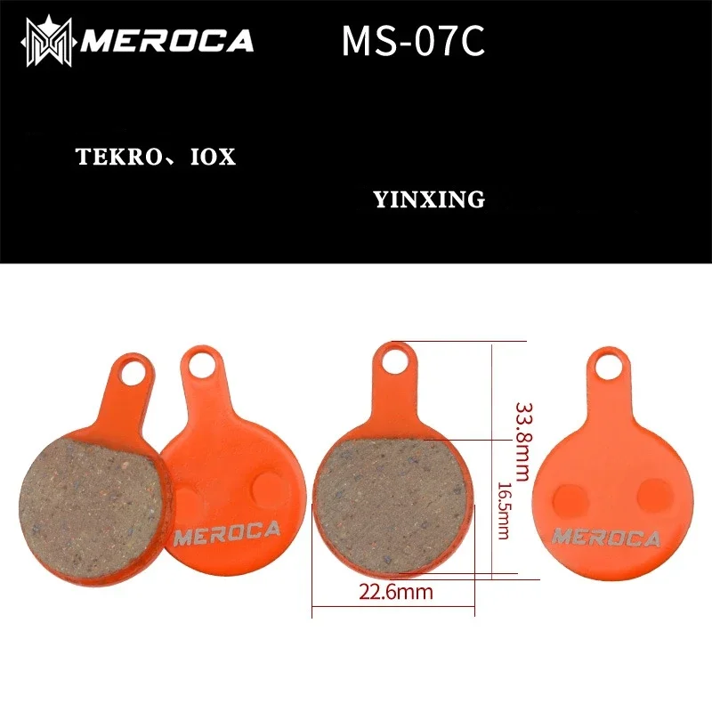 MEROCA MTB Bike Resin Iamok Disc Brake Pads Compatible With Shimano M355 XT XTR BB5 BB7 1 Pair Bicycle Parts