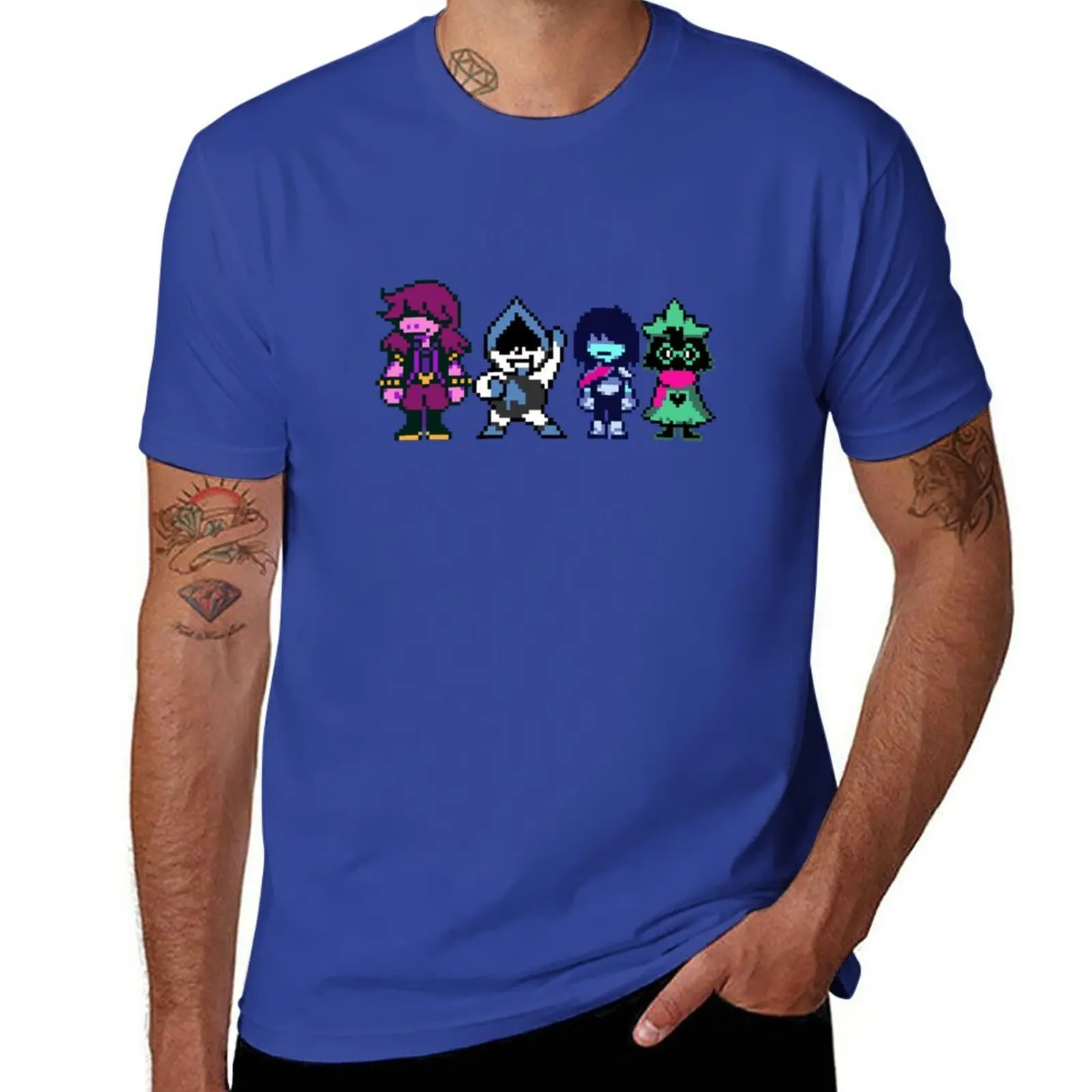 DELTARUNE - MAIN CHARACTERS ( SUZIE, LANCER, KRISS & RASIEL ) T-Shirt shirts graphic tees Blouse cute tops mens t shirts pack