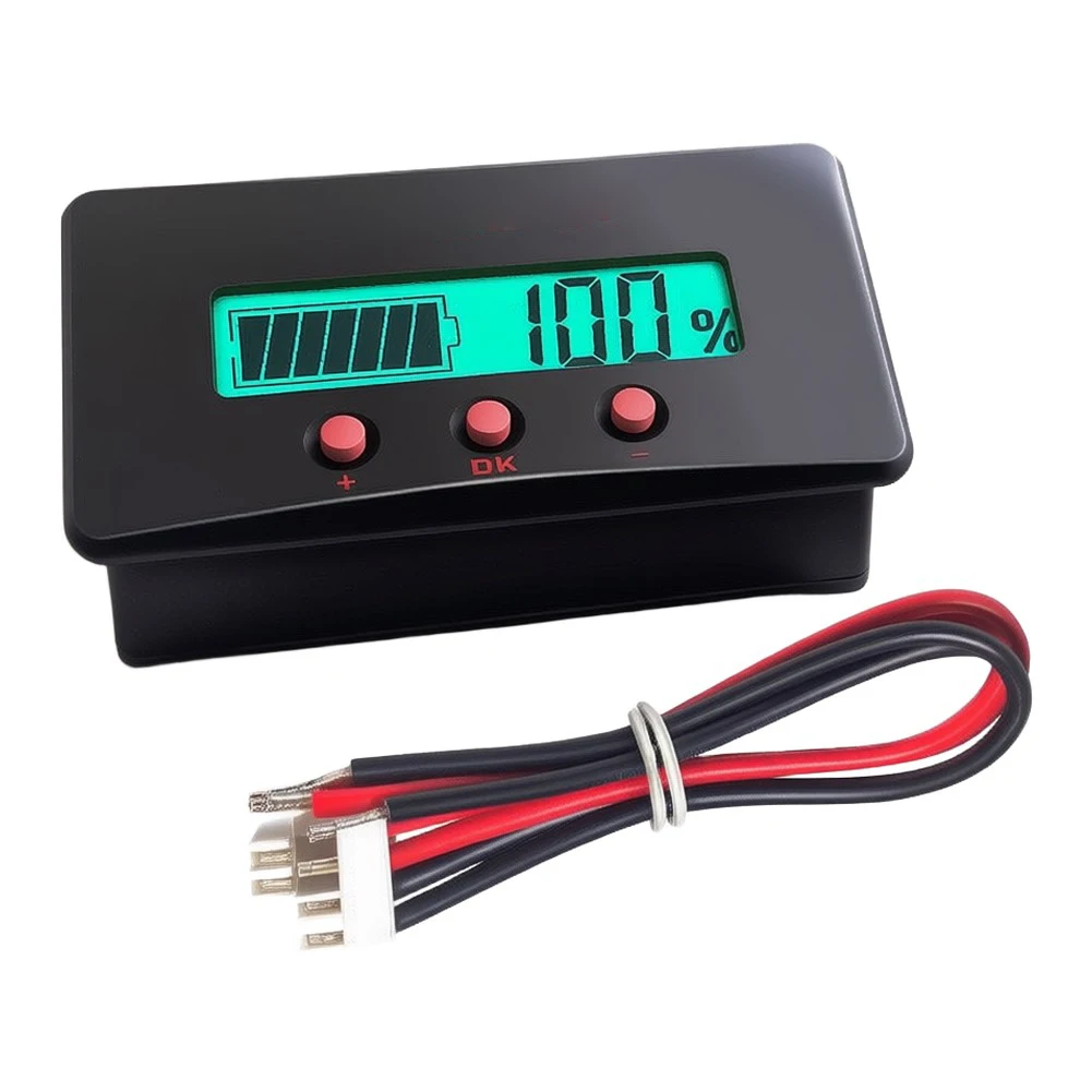 DC Monitor 8V 120V Digital Coulomb Meter 0-500A Bidirectional Charging Discharging Current with Shunt for RV Solar