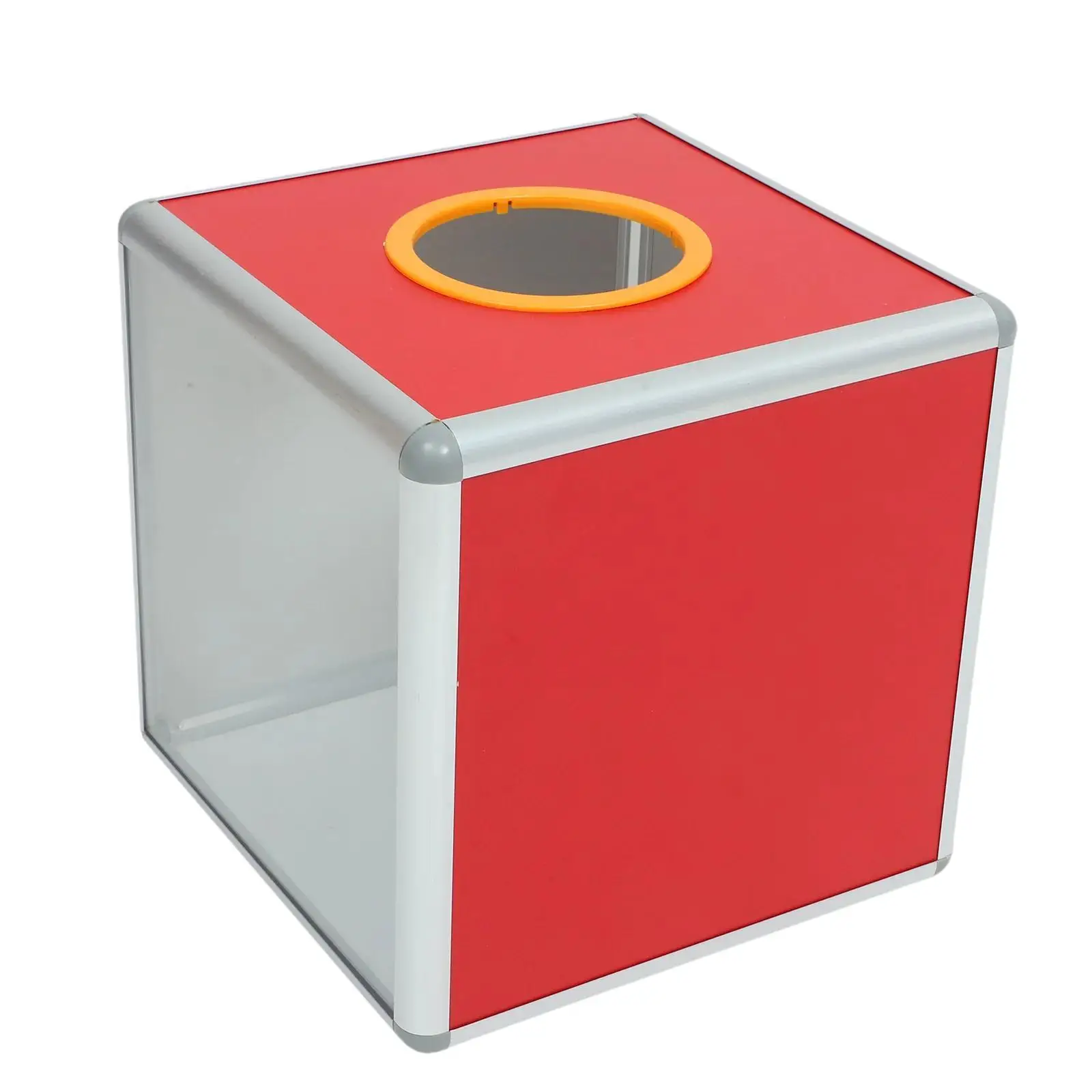 Single Sided Clear Raffle Case Collection Box Versatile Comment Box Donation Box Lottery Box for Wedding Parties Voting