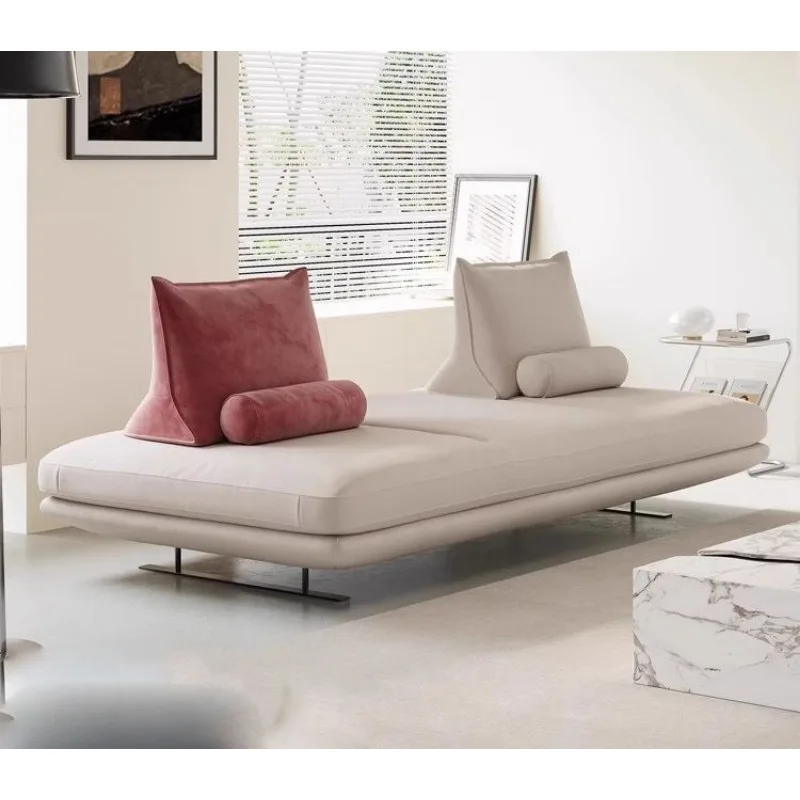 Italian minimalist Prado sofa, freehand space light luxury small apartment designer double-sided fabric