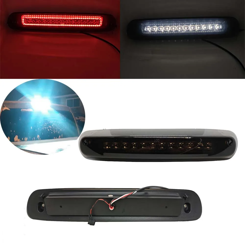 

1 шт. светодиодные 3-й третий стоп-сигнал грузовые фонари для Chevrolet Silverado GMC Sierra 1500 2500 3500 2007-2014 дымчатый белый красный Canbus