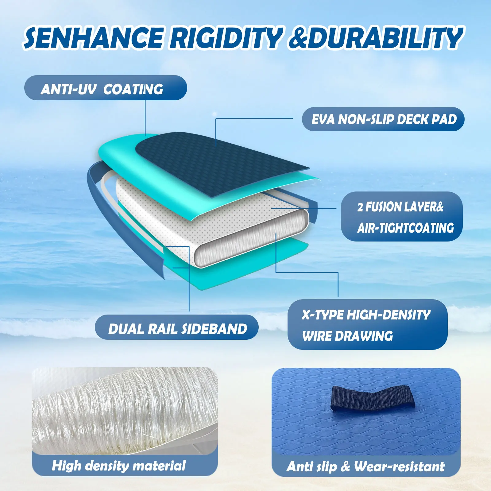 Inflatable sup Board Fishing Inflatable Paddle Board Drop Stitch Inflatable Paddleboard