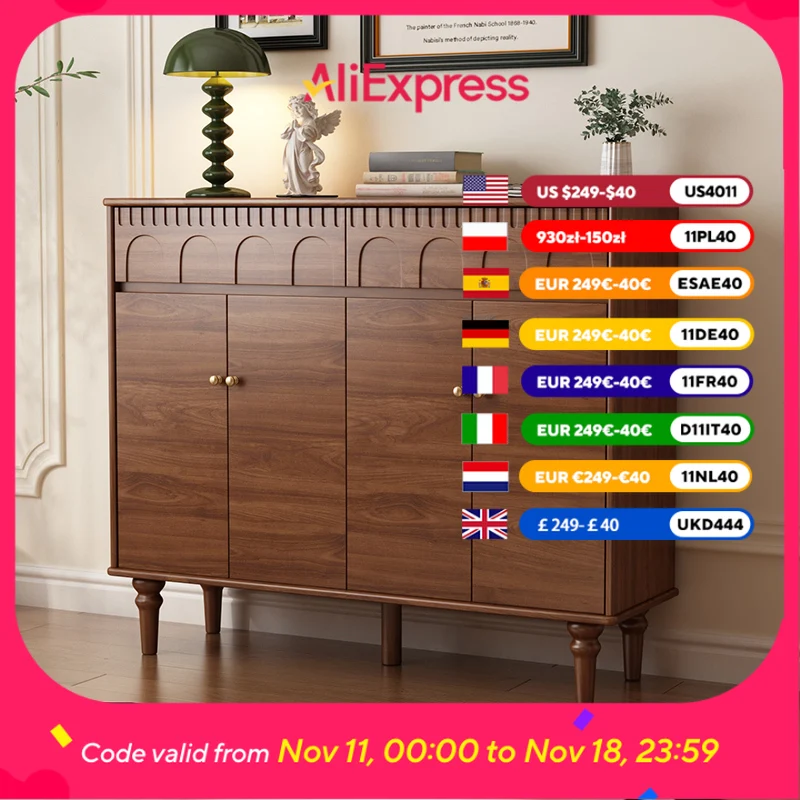 

Minimalist Nordic Shoe Cabinet Wooden Natural House Space Saving Shoe Rack Salon Wood Luxury Szafka Na Buty Furniture Home