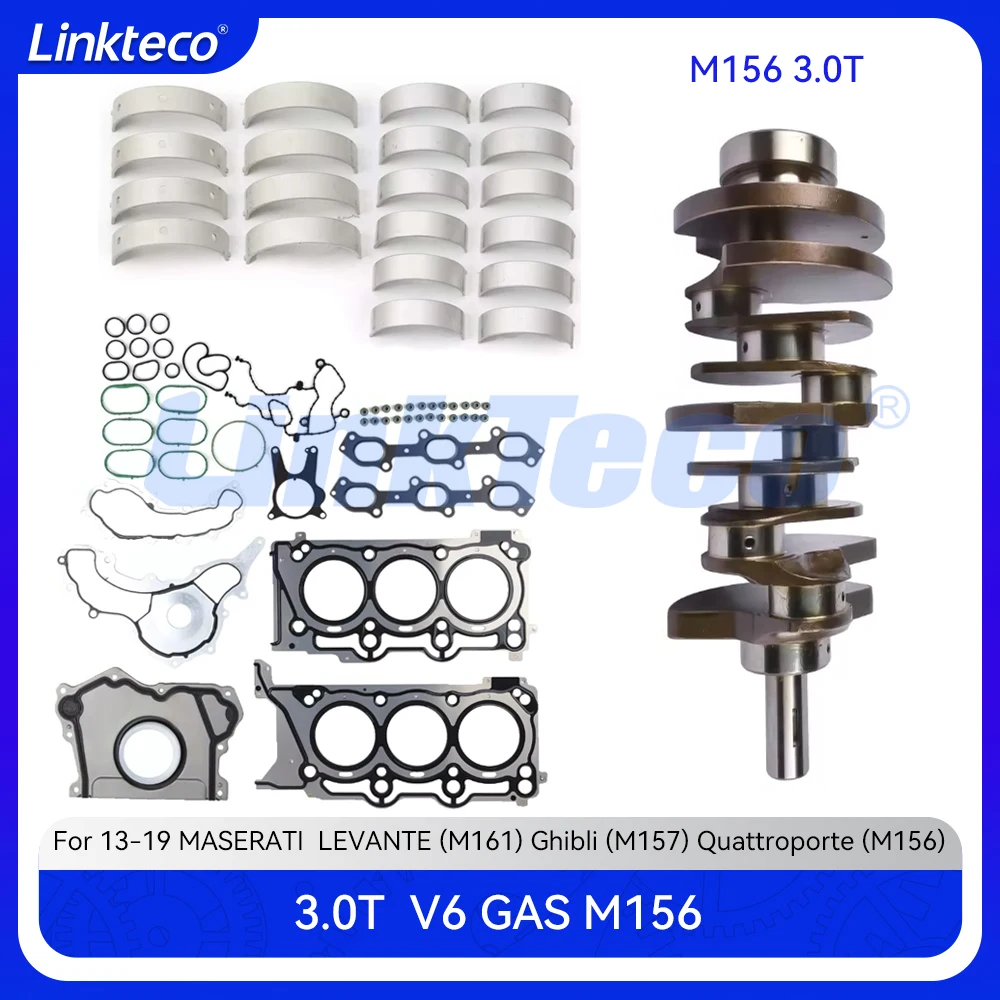 

Полный комплект прокладок головки подшипника коленчатого вала двигателя для 3,0 T L M156 MASERATI LEVANTE M161 Ghibli M157 Quattroporte 3.0T