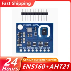 ENS160+AHT21 CARBON Dioxide CO2 eCO2 TVOC Air Quality And Temperature And Humidity Sensor Replace CCS811 For Arduin