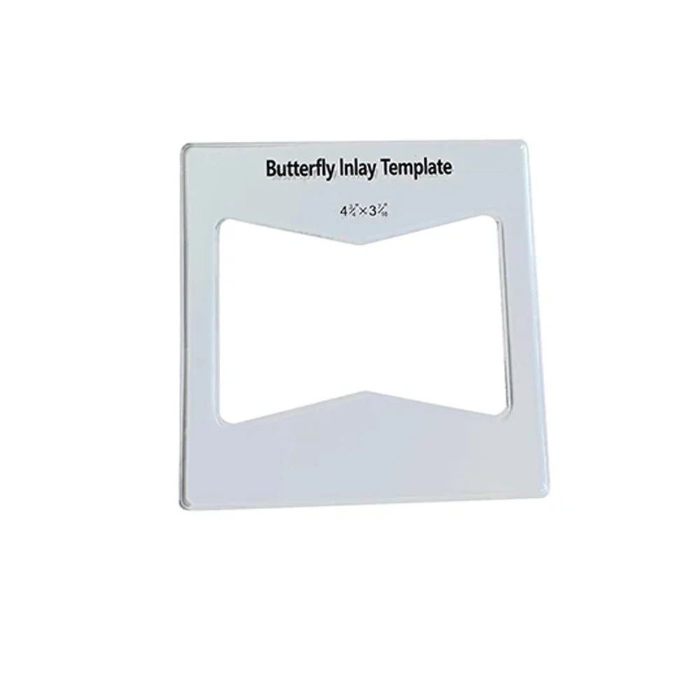 Router Slotting Auxiliary Tool Slot Cutting Wood Bow Tie Template Bow-Tie Joint Woodworking Tool Bowtie Inlay Template