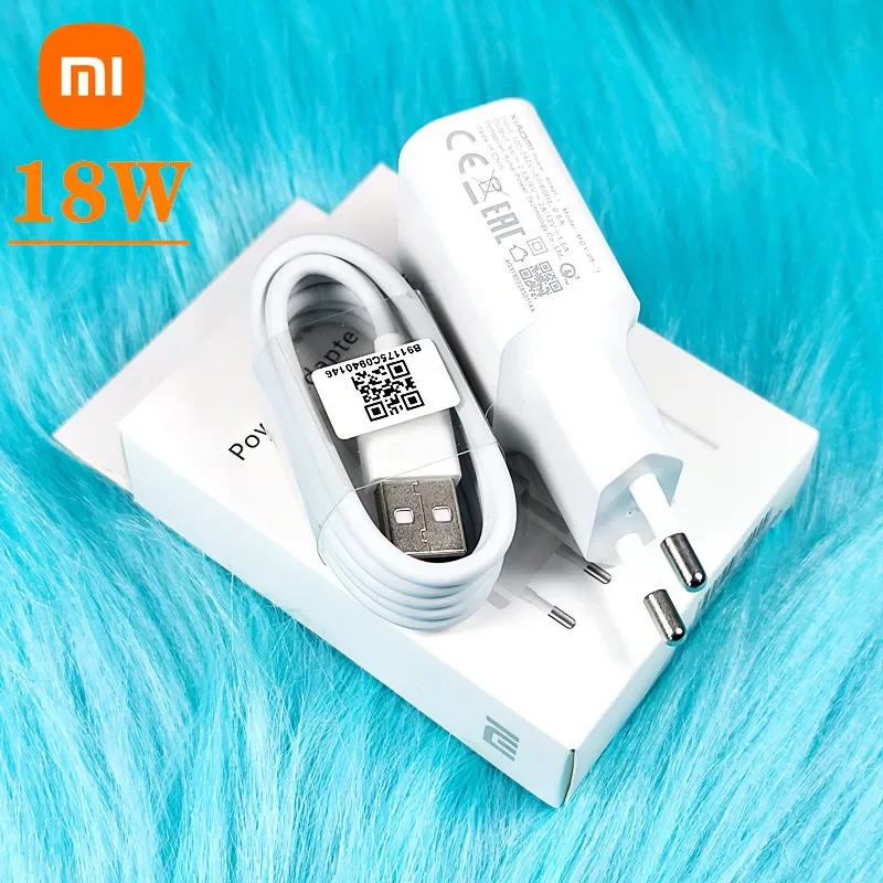 Xiaomi Fast charger 18W QC3.0 Power Adapter USB Type C cable For Redmi note 7 pro Mix 2s Mi 6 6X 8 A2 A1 8 max3