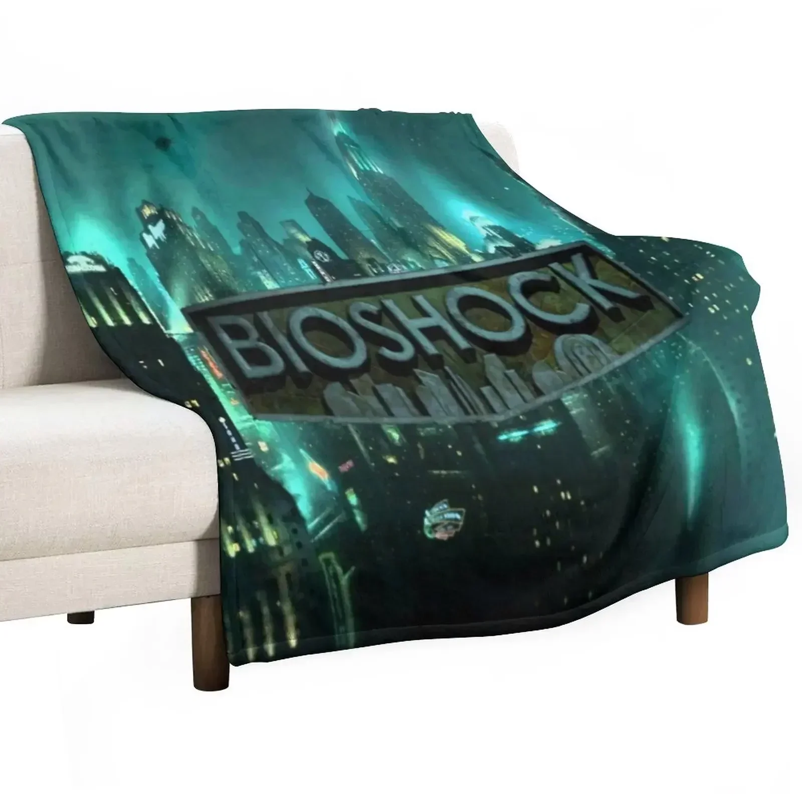 Bioshock Rapture Logo Throw Blanket Luxury Throw Soft Big Blankets