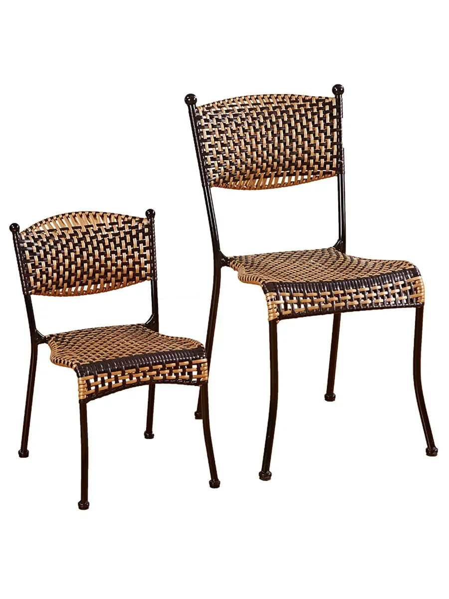 Vine chair, household dining chair, low stool, small cane chair, single person baby stool, backrest chair