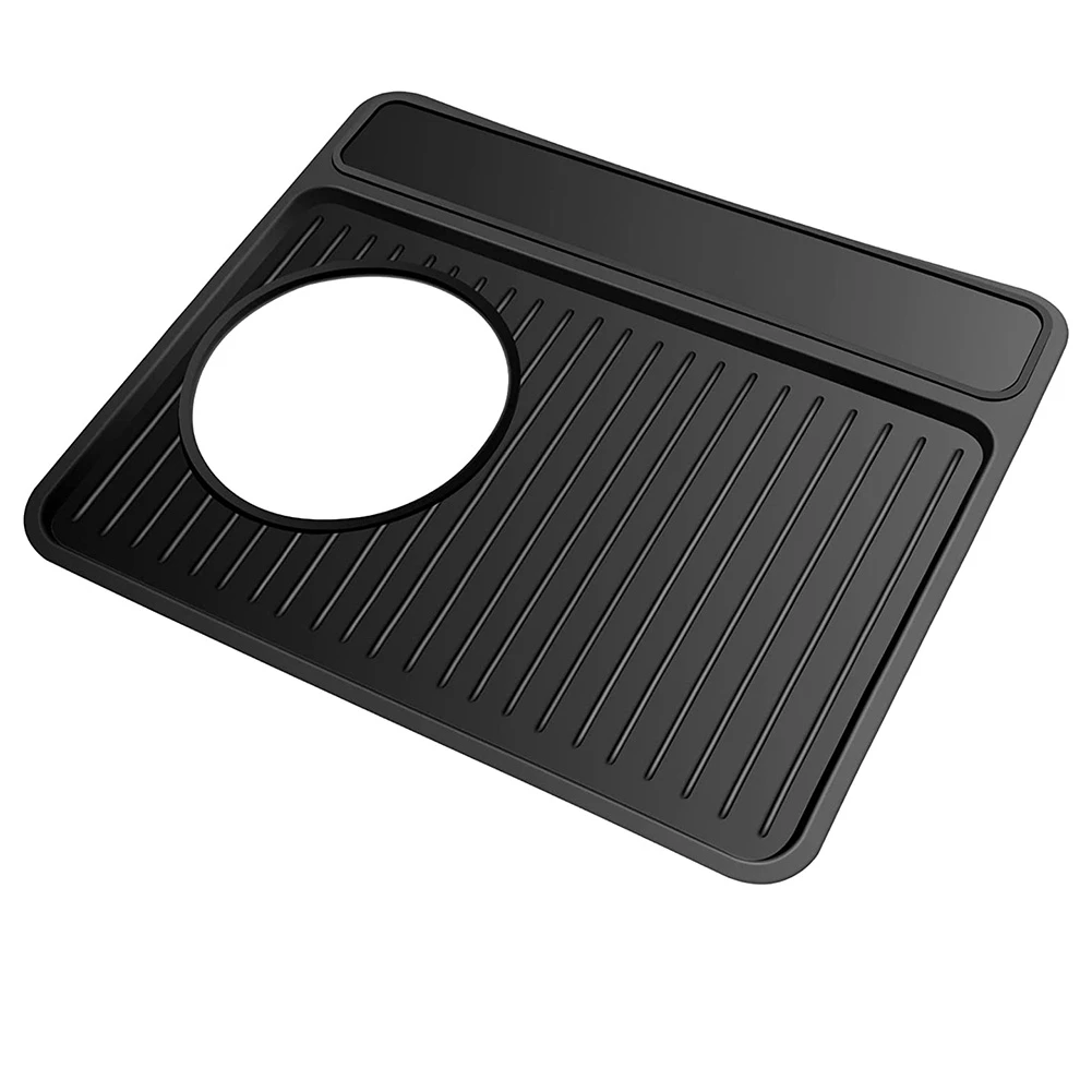 Tamping Mat for Breville 870/880, Espresso Tamper Mat,Espresso Tamping Station for Espresso Machine Barista Black