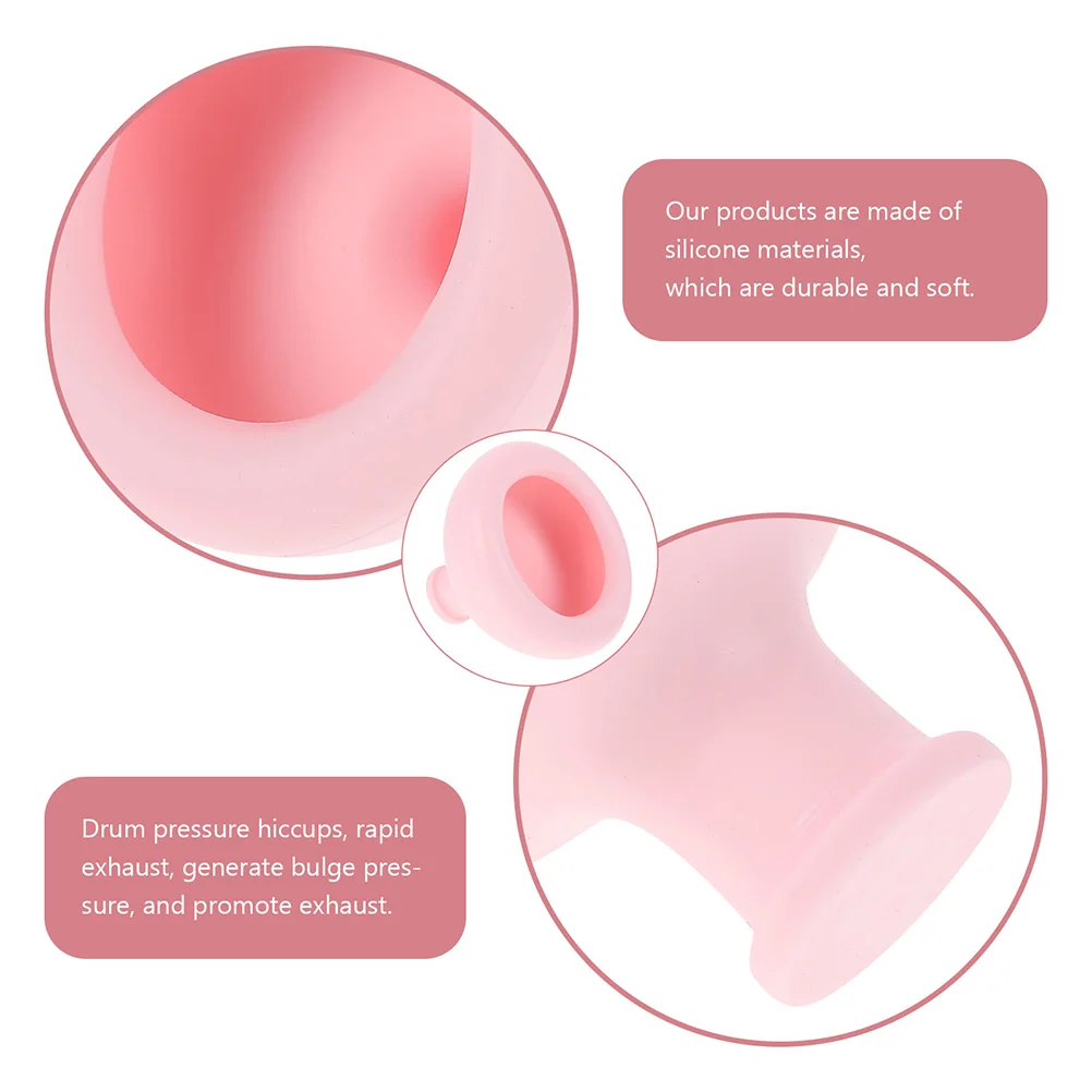 2 Pcs Baby Phlegm Device Infant Sputum Removers Supplies Spitting Cups Palm Pressure Hiccup Silica Gel for