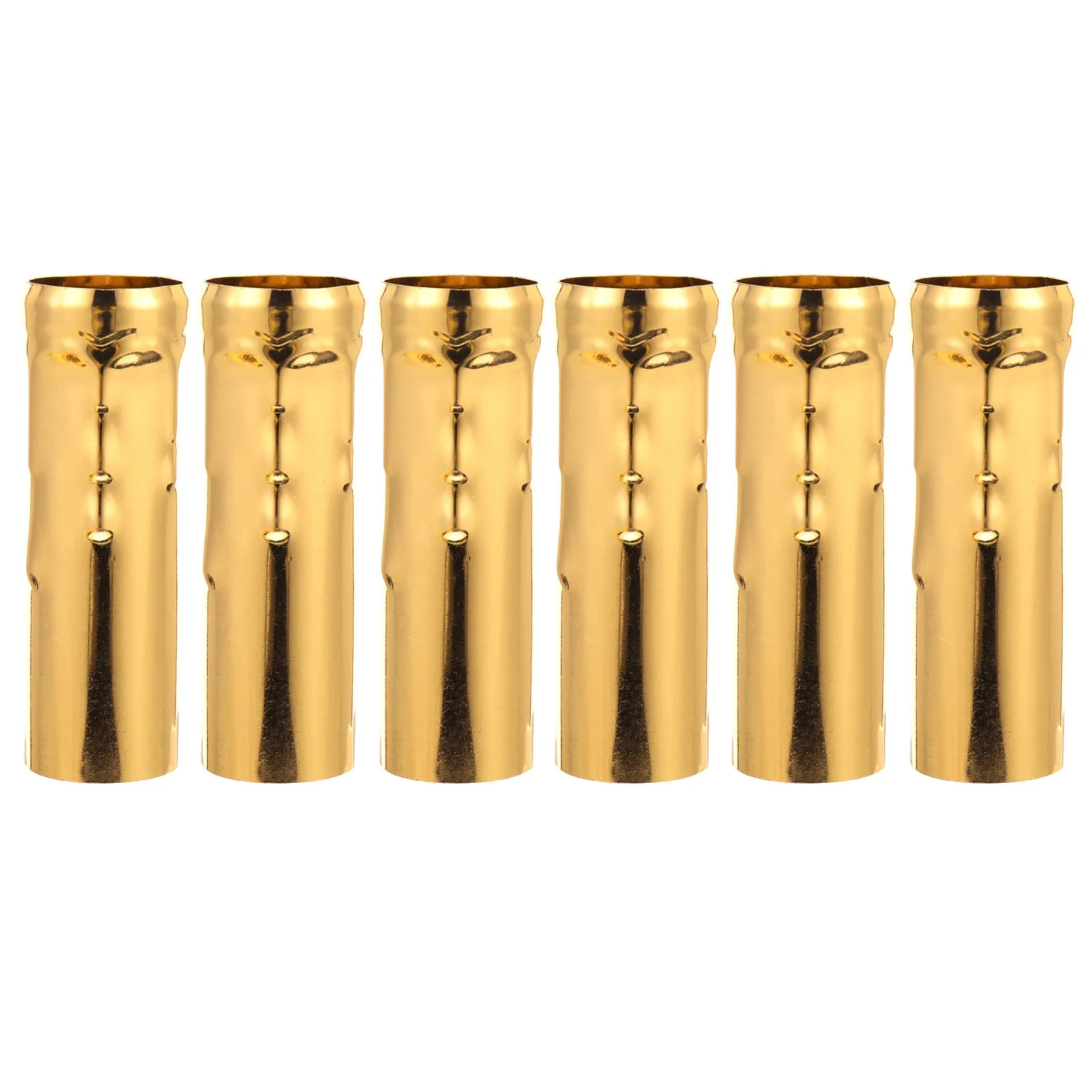 6Pcs Lamp Holder Tube Sleeve Chandelier Base Cover for European Crystal Chandelier E14 Socket Teardrop Design Reusable