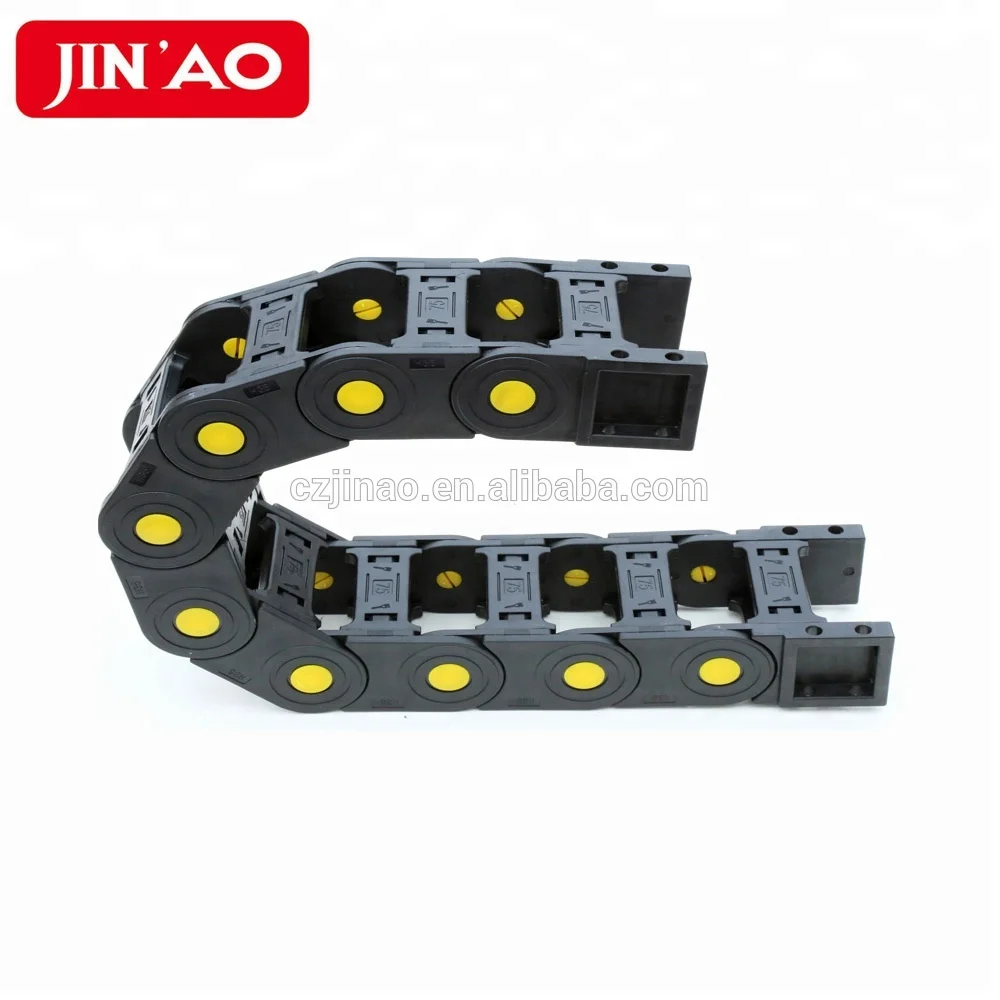 JINAO Plastic Cable Drag Chain Nylon Cable Carrier Track Bridge Type Cable Chain for CNC Machine Tools